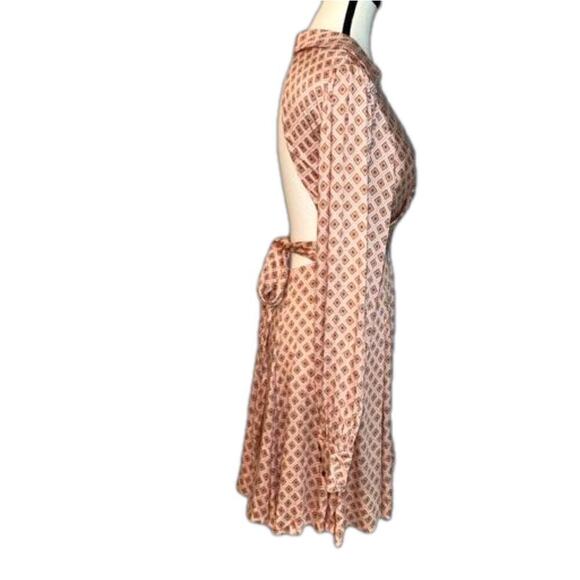 Free People NWT It Takes Two Geometric Print Collared Open Back Dress Size S - Picture 4 of 15